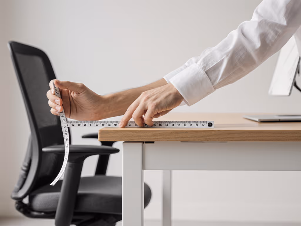 arthritis-friendly_desk_height_measurement_demonstrating_elbow-to-floor_measurement_with_ruler