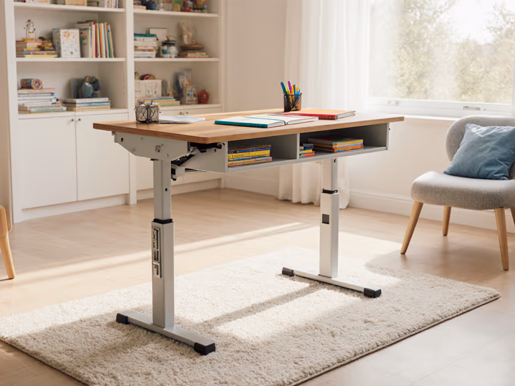 Child's Adjustable Desk: Precise Fit for Growing Bodies