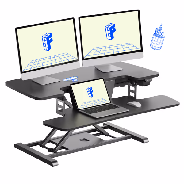 FLEXISPOT 35in Electric Standing Desk Converter